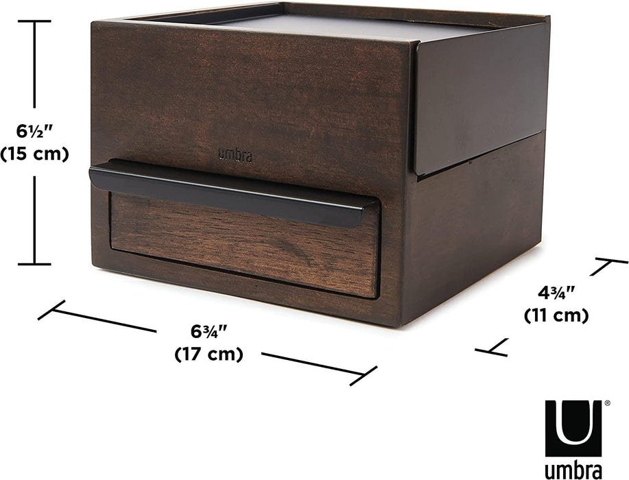 Кутия за бижута и аксесоари Umbra - Mini Stowit, черна