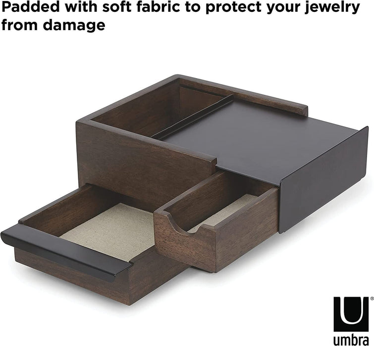 Кутия за бижута и аксесоари Umbra - Mini Stowit, черна