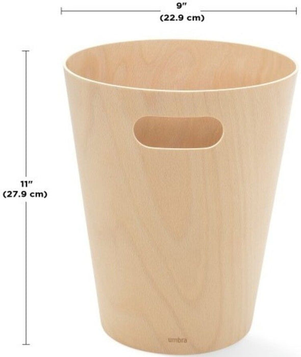 Кош за боклук Umbra - Woodrow, 7.5 L, дърво