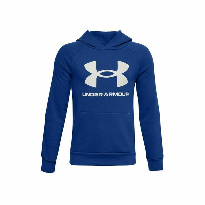 Детски суичър с качулка Under Armour Rival Fleece Син