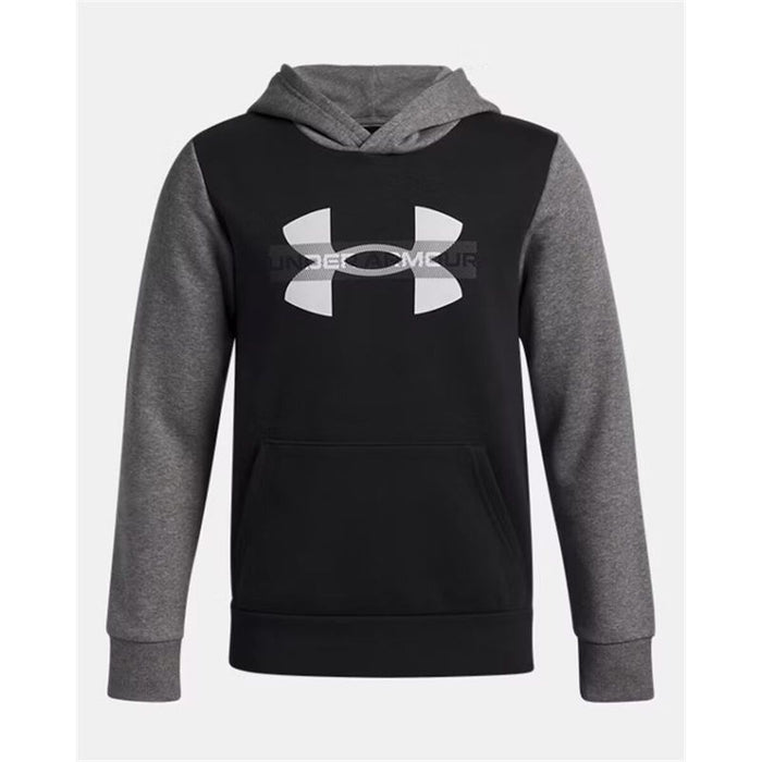 Суитчър с Качулка за Момиче Under Armour Rival Flc Cblck Grphc Hd Черен