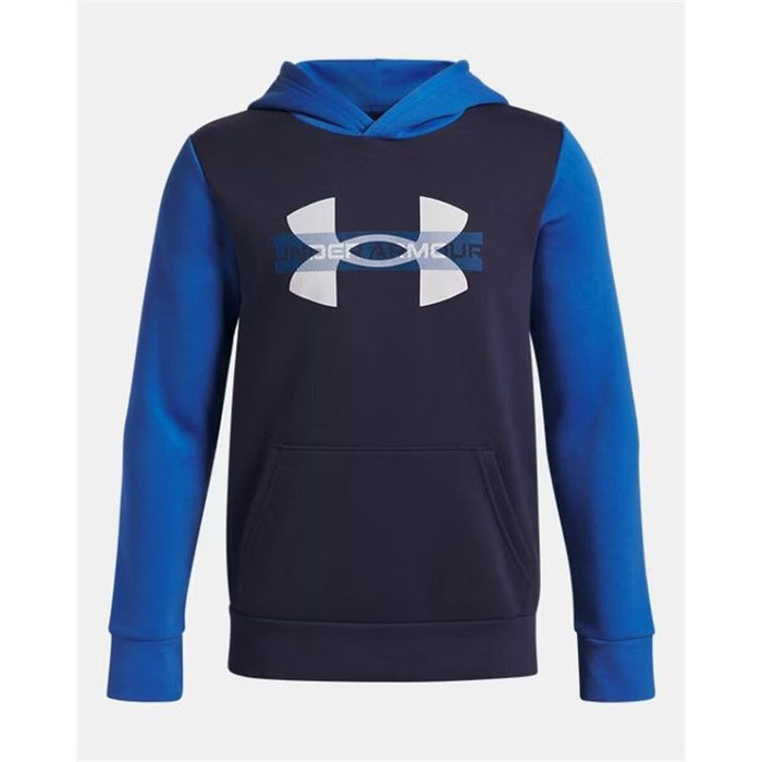 Суитчър с Качулка за Момиче Under Armour Rival Flc Cblck Grphc Hd Син