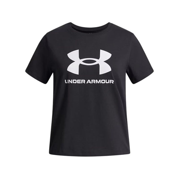 Детски Тениска с къс ръкав Under Armour Big Logo Черен