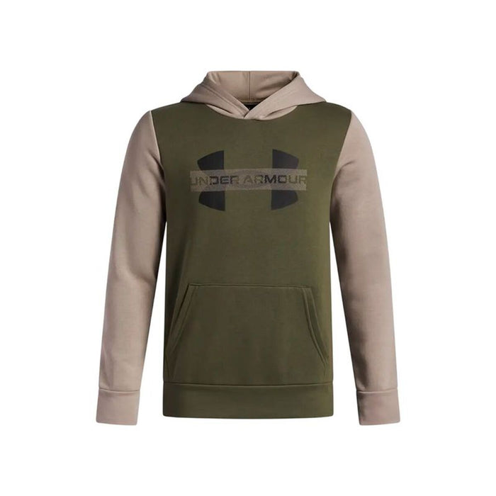 Суитчър с Качулка за Момиче Under Armour Rival Flc Cblck Grphc Hd Маслина