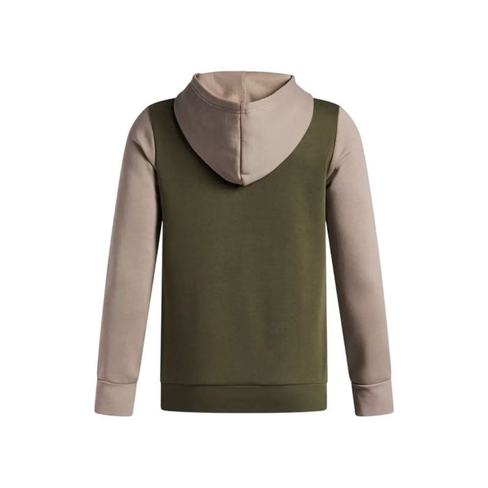 Суитчър с Качулка за Момиче Under Armour Rival Flc Cblck Grphc Hd Маслина