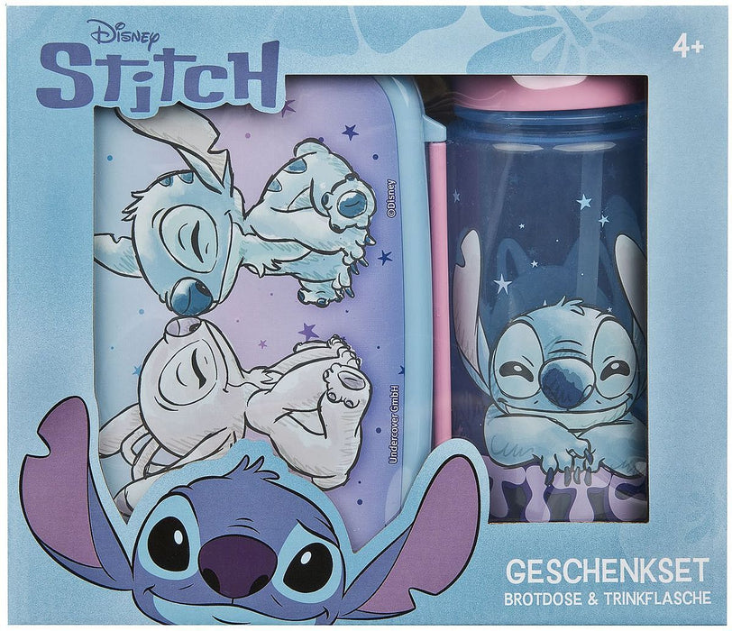 Комплект бутилка и кутия за храна Undercover Scooli - Stitch