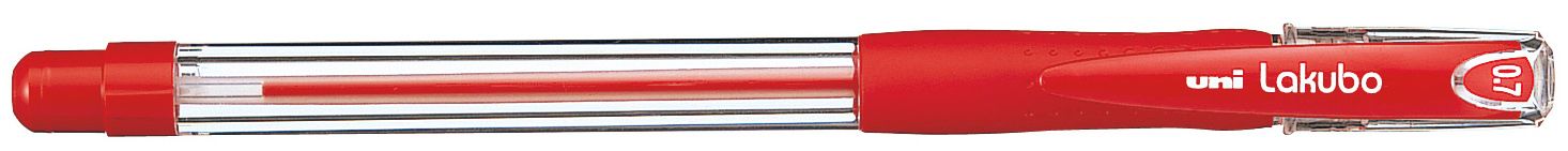 Химикалка Uniball Lakubo Fine – Червен, 0.7 mm