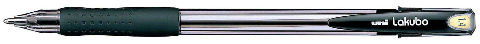Химикалка Uniball Lakubo Broad – Черен, 1.4 mm
