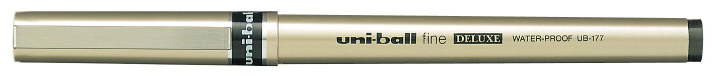 Ролер Uniball Fine Deluxe – Зелен, 0.7 mm