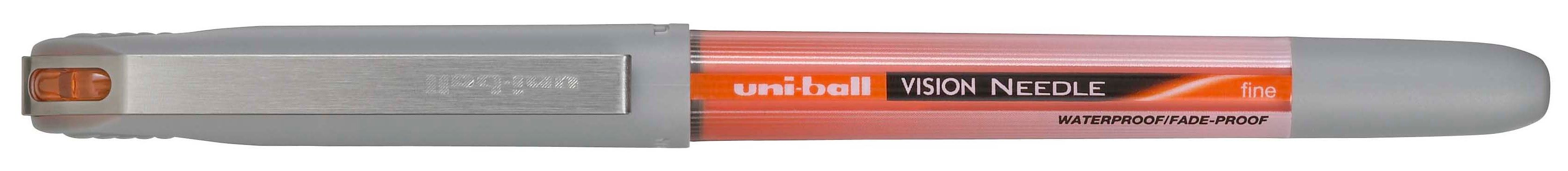Ролер Uniball Vision Needle Fine – Оранжев, 0.7 mm