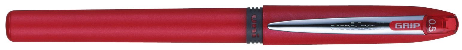 Ролер Uniball Grip – Червен, 0.5 mm