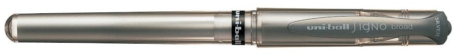 Гел ролер Uniball Signo Board – Сребърен, 1.0 mm