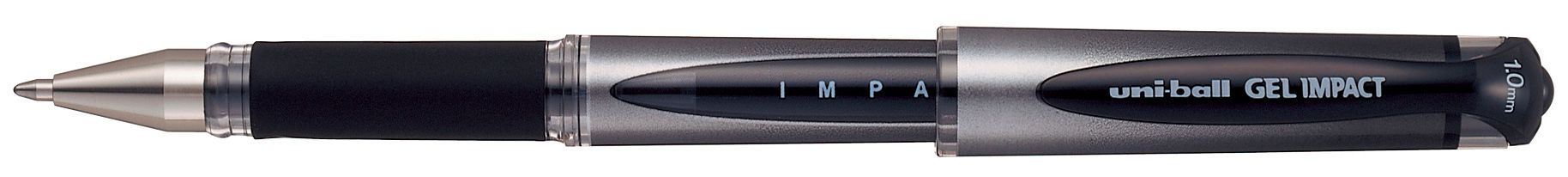Гел ролер Uniball Gel Impact – Черен, 1.0 mm