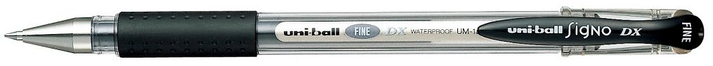 Гел ролер Uniball Signo Dx Fine – Черен, 0.7 mm