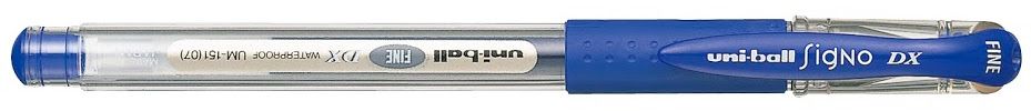 Гел ролер Uniball Signo Dx Fine – Син, 0.7 mm