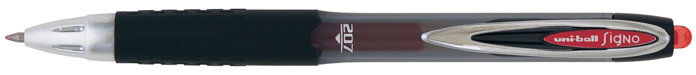 Автоматичен гел ролер Uniball Signo 207 – Червен, 0.7 mm