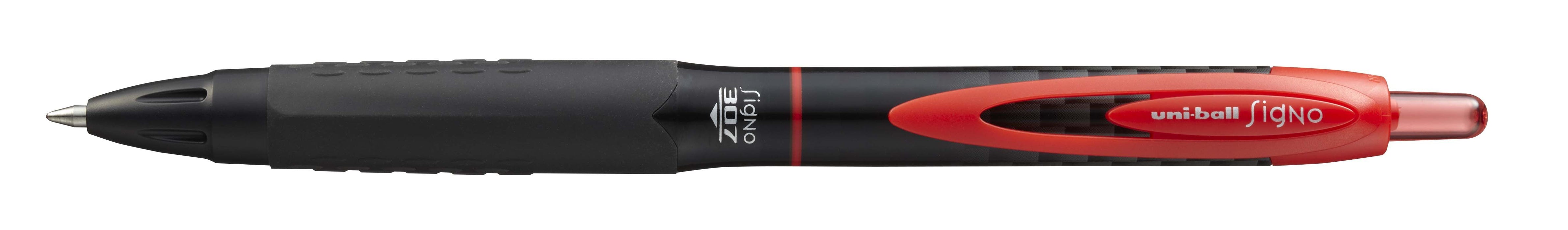 Автоматичен гел ролер Uniball Signo 307 – Червен, 0.7 mm