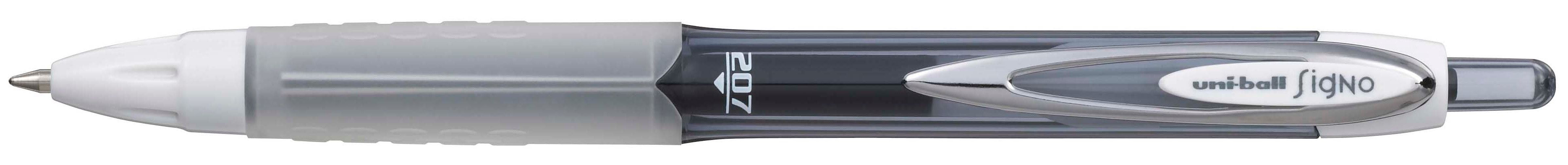 Автоматичен гел ролер Uniball Signo 207F – Черен, 0.7 mm
