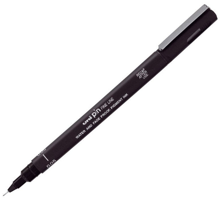 Тънкописец Uniball Pin Fine – Черен, 0.8 mm