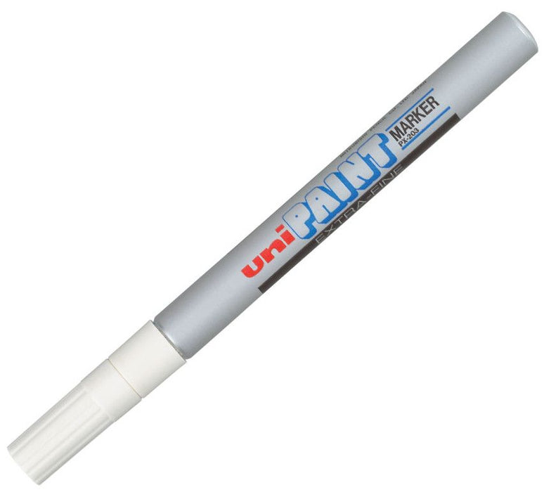 Перманентен маркер Uniball на маслена основа – Сребърен, 0.8 mm