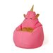 Unicorn pink XL 130 x 90 cm Пуф за чанта Sako