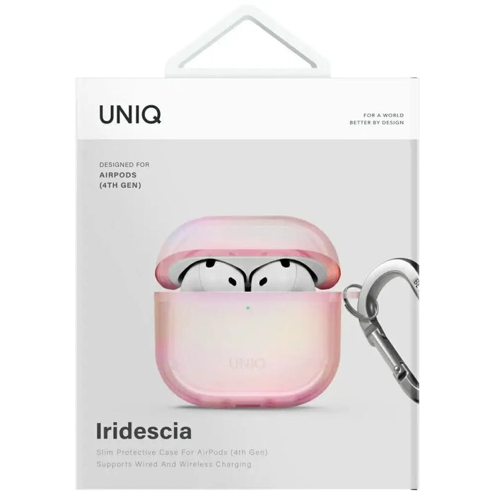 Уникален калъф Iridescia AirPods 4 Hang Case - Holo Pink