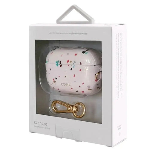 Уникален калъф Coehl Terrazzo AirPods Pro Pink/Blush Pink