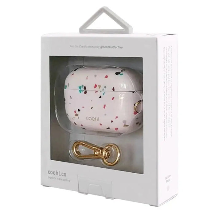 Уникален калъф Coehl Terrazzo AirPods Pro Pink/Blush Pink