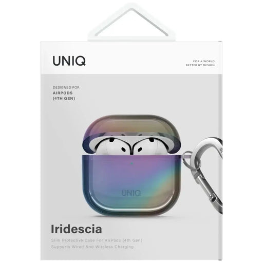 Уникален калъф Iridescia AirPods 4 Hang Case - холо
