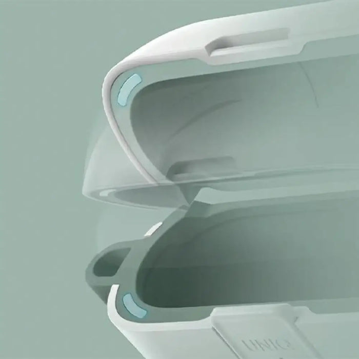 Uniq Clyde Lock калъф за AirPods Pro 2 - бял и зелен
