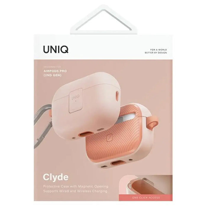 Uniq Clyde Lock калъф за AirPods Pro 2 - розов