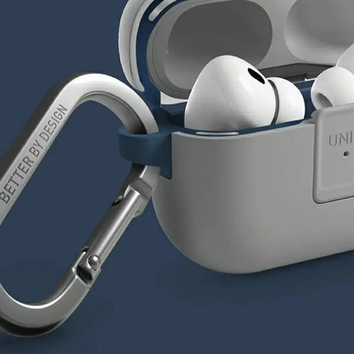 Uniq Clyde Lock калъф за AirPods Pro 2 - сиво-син