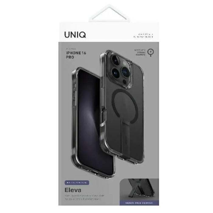 Uniq Eleva със стойка Vertica за iPhone 16 Pro - черен