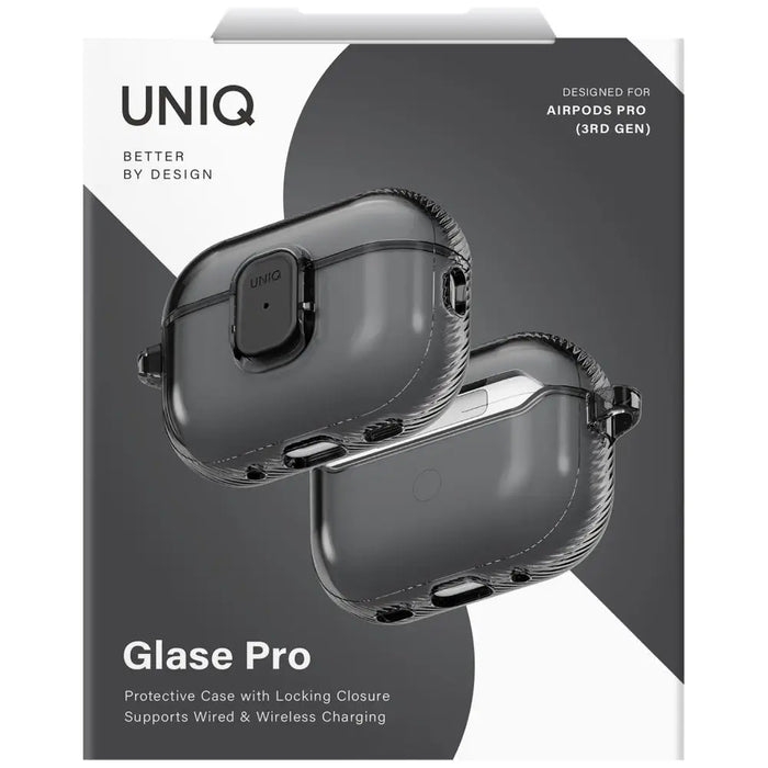Uniq Glase Pro Case за AirPods Pro 3 Lock Case - Прозрачен