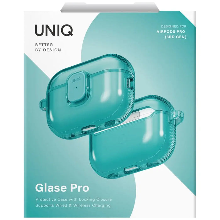 Uniq Glase Pro Case за AirPods Pro 3 Lock Case - Прозрачно