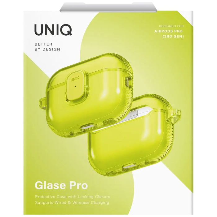 Uniq Glase Pro Case за AirPods Pro 3 Lock Case - Прозрачно