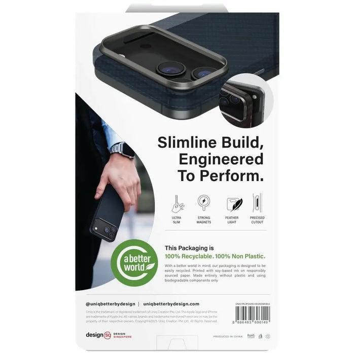 Uniq Keva EDGE Magclick калъф за зареждане за iPhone 17 Pro