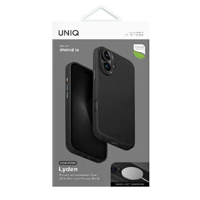 Uniq Lyden Magclick калъф за зареждане за iPhone 16 - черен