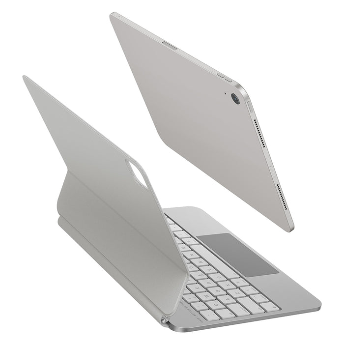 Uniq Venno Pro Magnetic Smart Case с клавиатура за iPad Air 10.9" (2020/2022) / Pro 11" (2021/2022) / Air 11" (2024/2025/2026) - бял