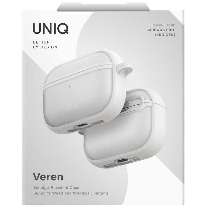 Уникален калъф Veren за AirPods Pro 3 - бял
