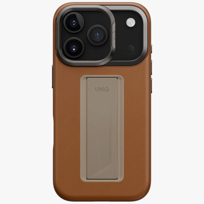 Uniq Heldro Pro Magclick калъф за зареждане за iPhone 17 Pro - кафяв