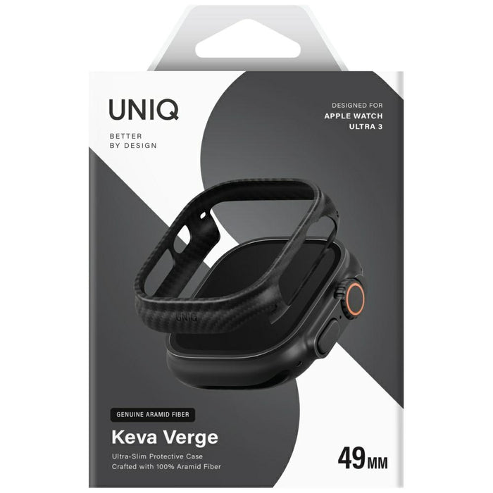 Калъф Uniq Keva Verge за Apple Watch 49 мм - черен
