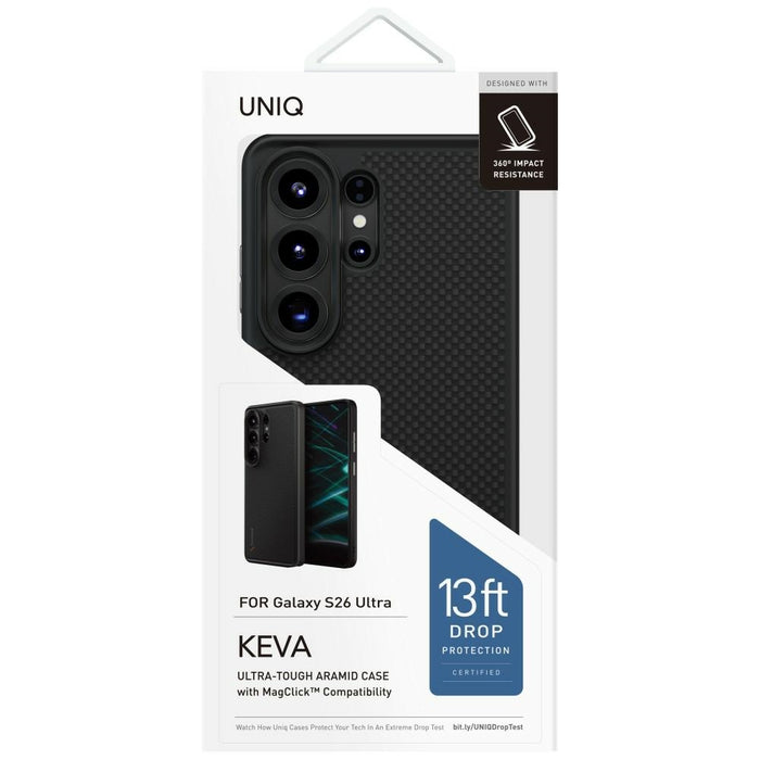 Уникален калъф Keva за Samsung Galaxy S26 Ultra с Magclick зареждане - черен