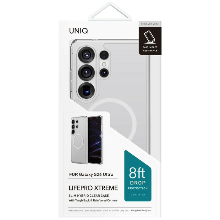 Кейс Uniq LifePro Xtreme за Samsung Galaxy S26 Ultra с Magclick зареждане - прозрачен