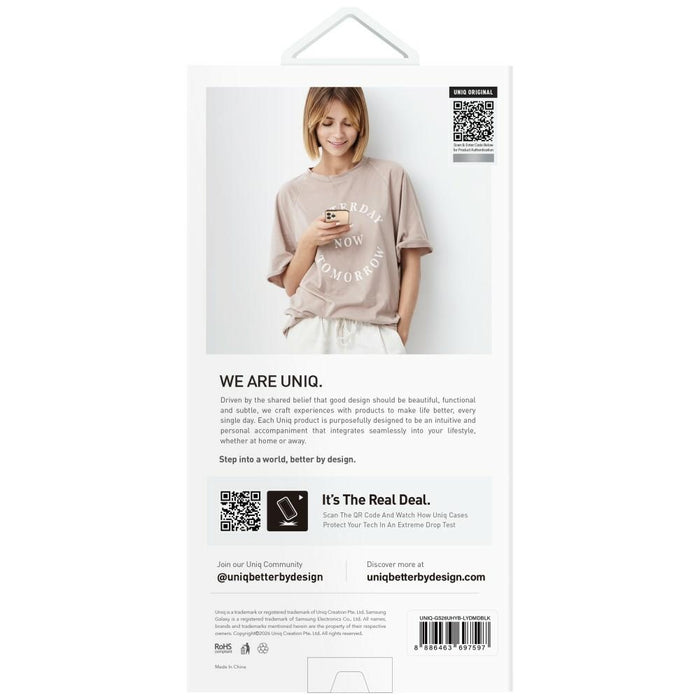 Uniq Lyden калъф за зареждане за Samsung Galaxy S26 Magclick - черен