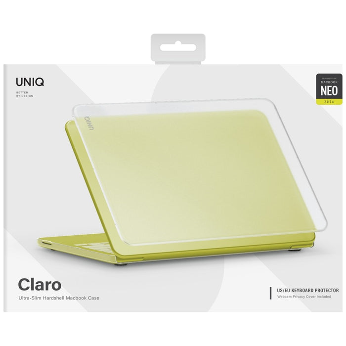 Uniq Claro калъф за MacBook Neo - прозрачен