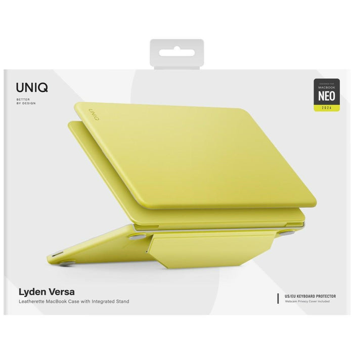 Калъф Uniq Lyden Versa за MacBook Neo - жълт