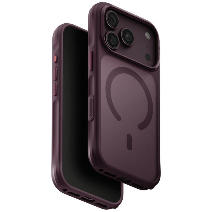 Uniq Veren Magclick калъф за зареждане за iPhone 18 Pro / 17 Pro - бордо