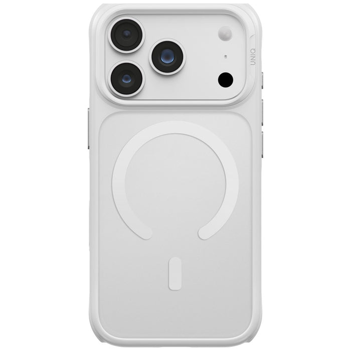 Uniq Veren Magclick калъф за зареждане за iPhone 18 Pro / 17 Pro - бял