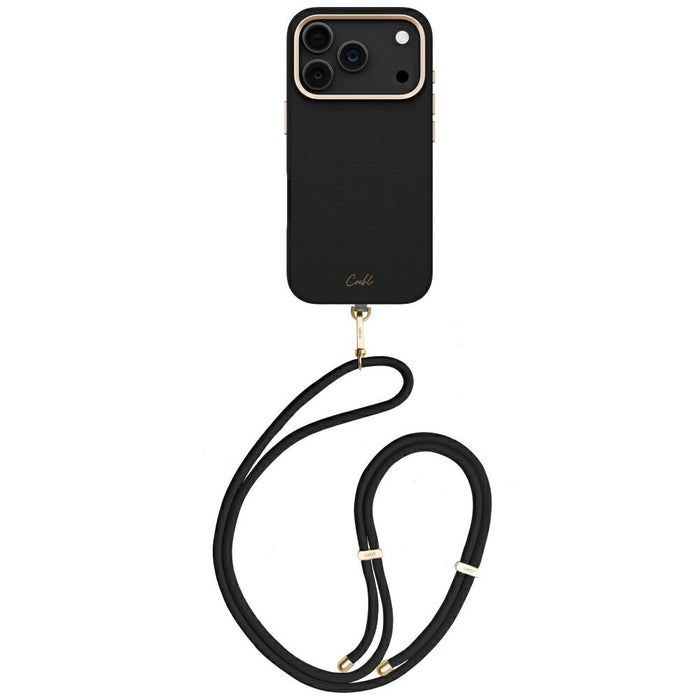 Uniq Coehl Mirelle магнитен калъф за зареждане за iPhone 17 Pro - черен